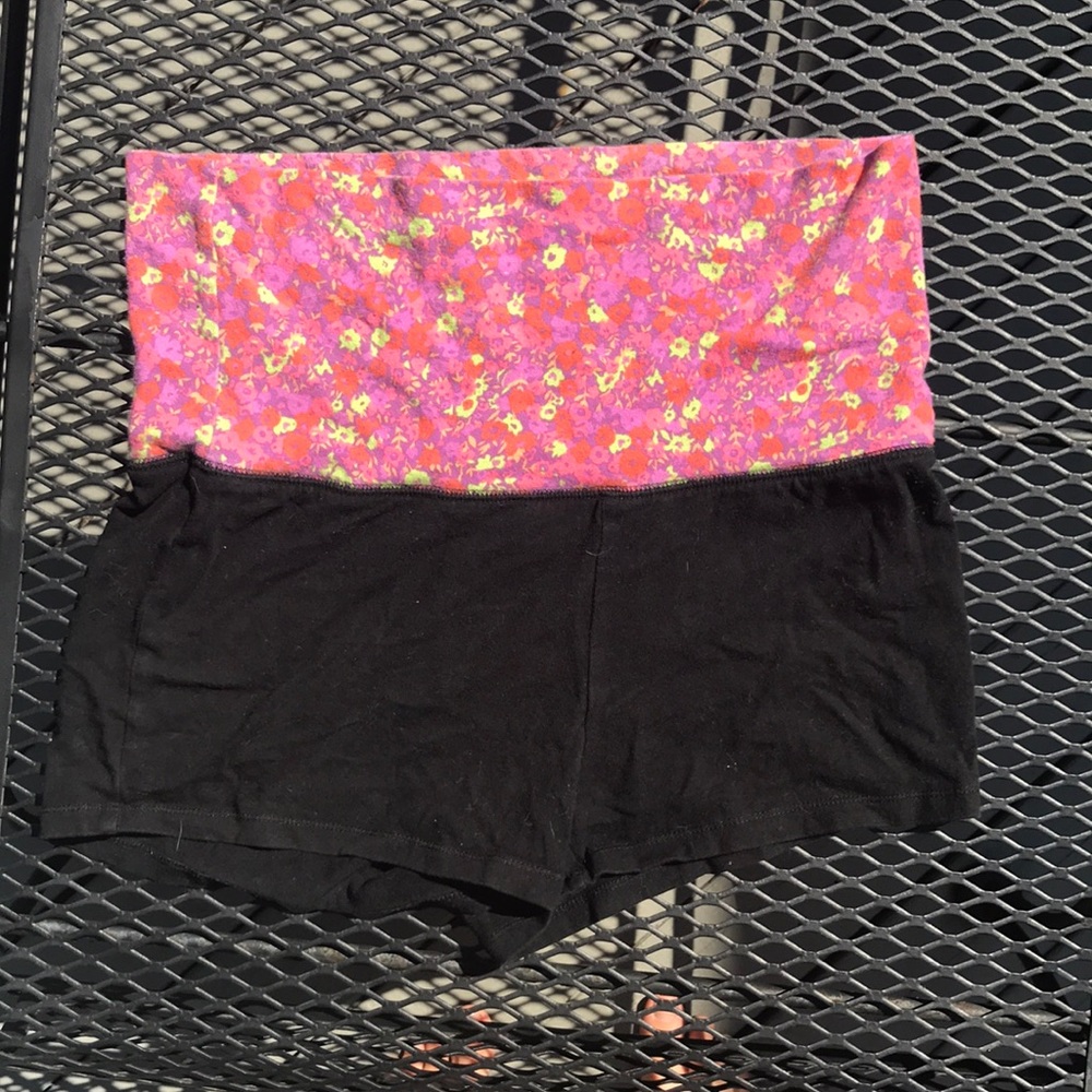 Fold Over Yoga Shorts